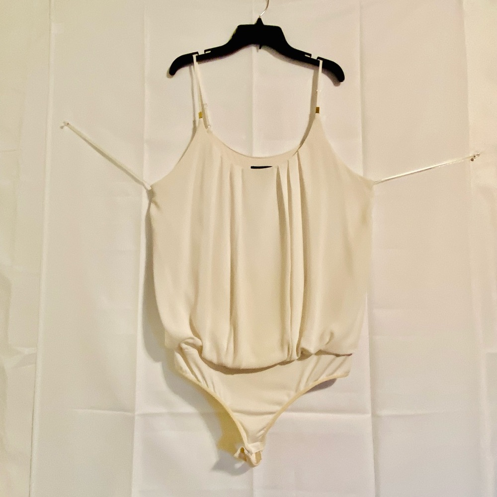 Thalia Sodi Cream Chemise with Spaghetti Straps